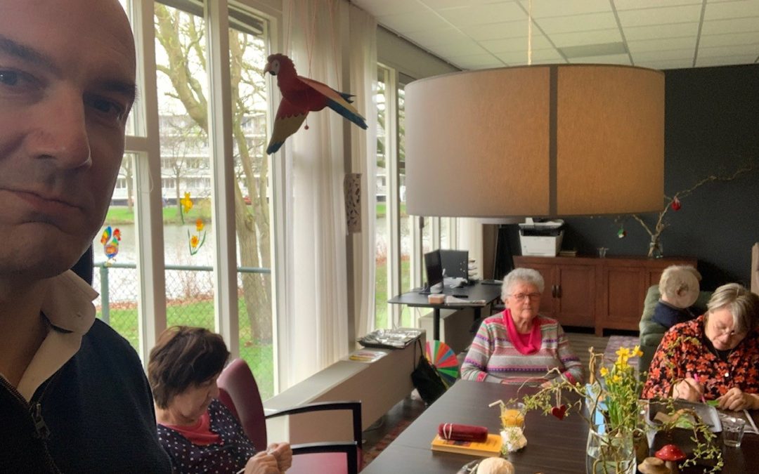 André loopt mee op de dagbesteding