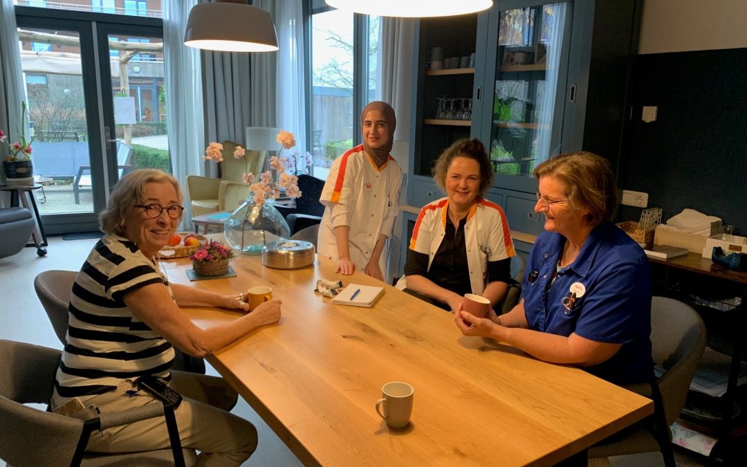 André loopt mee in het hospice