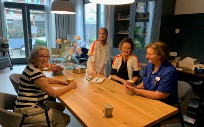 André loopt mee in het hospice