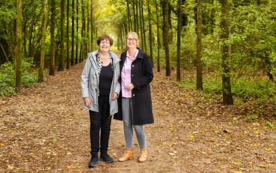 Bezoekmaatjes: mevrouw de Jong en haar bezoekmaatje Henna